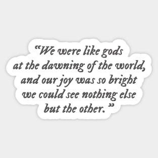 The Song of Achilles quote Sticker